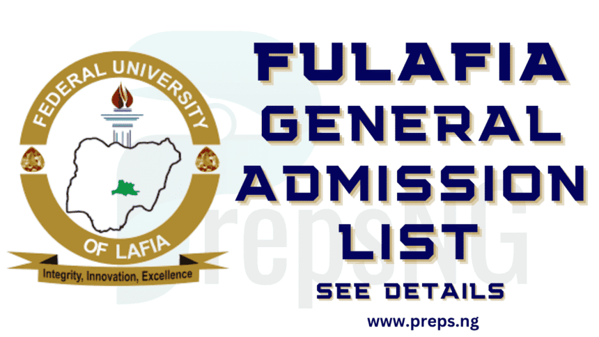 FULAFIA Admission List 2025/2026: See Step by Step Guide on How to Check 1 FULAFIA Admission List