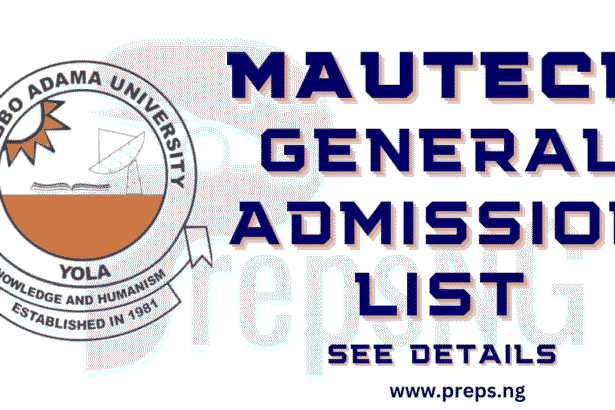 MAUTECH Admission List