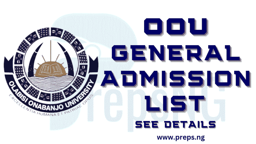 OOU Admission List 2025/2026 is Out: Step-by-Step Guide on How to Check 1 Olabisi Onabanjo University OOU admission list