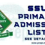 Sokoto State University Admission List