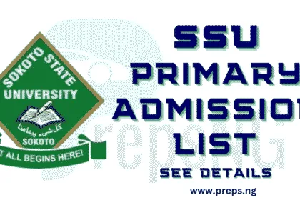 Sokoto State University Admission List