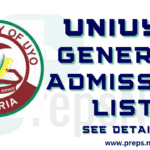 UNIUYO Admission List 2025/2026 is Out - Complete Guide on How to Check 3 UNIUYO Admission List