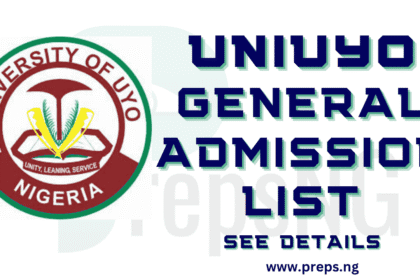 UNIUYO Admission List 2025/2026 is Out - Complete Guide on How to Check 4 UNIUYO Admission List