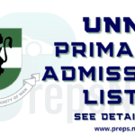 UNN Admission List 2025/2026: Primary Admission List is Out 2 UNN Admission List