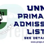 UNN Admission List